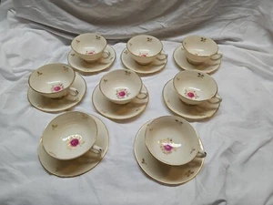 8 Lenox Rhodora Vintage Tea Cup And Saucer Set P471 - Picture 1 of 6