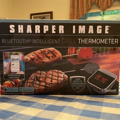 Grill Thermometer Sharper Image Bluetooth Intelligent Apple/Android New In Box - Image 1 of 4