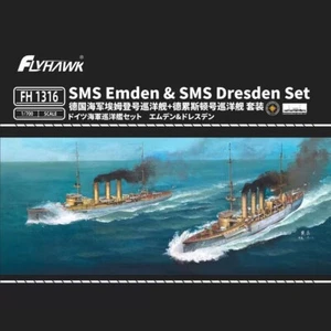 Flyhawk FH1316 1/700 SMS Cruiser Emden & Dresden Set - Imagen 1 de 2