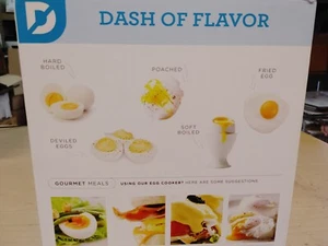 DASH Electric 350W Egg Cooker Hard Soft Boiled Poached Model DEC001BK( 1-7 Eggs) - Picture 1 of 9