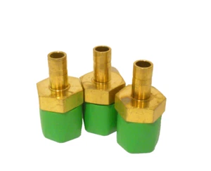 Lot of (3) New Swagelok Brass 1/2" Male NPT x 3/8" Tube Adapters, B-6-TA-1-8 - Picture 1 of 7