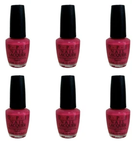 OPI (6-Pack) Strawberry Margarita Nail Lacquer NLM23 Bright Pink 0.5fl oz Each - Picture 1 of 5