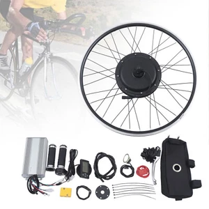 Kit conversione motore bici elettrica ruota posteriore 26 pollici e-bike 48V LCD - Foto 1 di 15