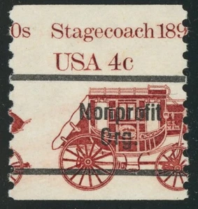 USA #1898Ab Nonprofit Error Misperf Shifted Stamp 4c Postage 1982 MNH - Picture 1 of 1