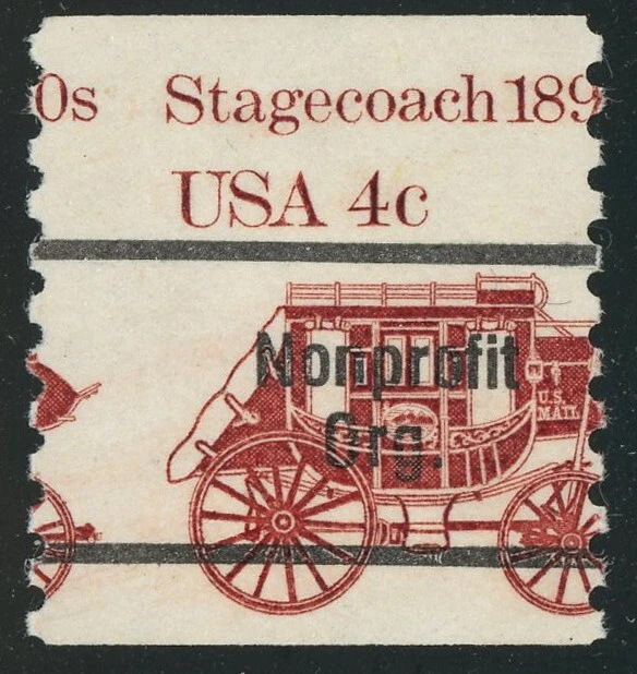 USA #1898Ab Nonprofit Error Misperf Shifted Stamp 4c Postage 1982 MNH - Image 1 of 1