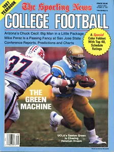 SPORTING NEWS COLLEGE FOOTBALL MAGAZINE 1987 - GASTON GREEN UCLA - Picture 1 of 1