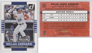 2015 Panini Donruss Press Proof Silver /199 Nolan Arenado #84