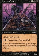 MTG magic cards 4x x4 Light Play, English Carrion Wall Nemesis