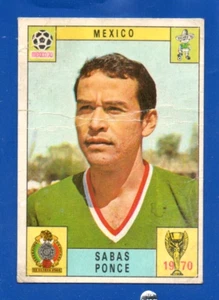 FIGURINA CALCIATORI PANINI MEXICO 70 SABAS PONCE GREEN BACK NUOVA/NEW. - Imagen 1 de 2