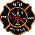 BFD Bluth Fire Department RHODE ISL. LLC Patch WERKFeuerwehr Abzeichen Feuerwehr