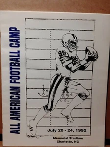 1992 All American Football Camp Memorial Stadium Charlotte NC - Imagen 1 de 11