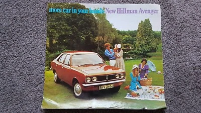 HILLMAN AVENGER 20 PAGES SALES BROCHURE 1970 1971 - Image 1 of 4