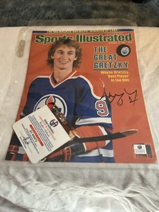 Wayne Gretzky SI Sports Illustrated 1981 Cover Photo Auto COA Global Authentics - Picture 1 of 5