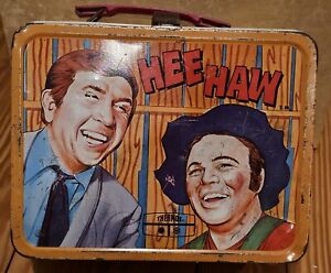 Hee Haw Vintage Metal Lunch Box Buck Owens Roy Clark (NO Thermos) Collectible 
