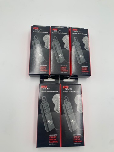 Lot of 5 Ritz Gear Remote Shutter Release for Canon, Pentax,Samsung ...