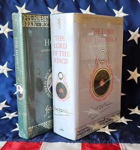 NEW SEALED JRR Tolkien Lord of the Rings & Hobbit Illustrated Hardcover Deluxe - Picture 1 of 8