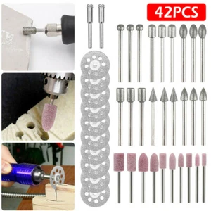 42Pcs Diamond Grinding Cutting Disc Saw Blades Wheel Dremel Rotary Stone Tools - Picture 1 of 11