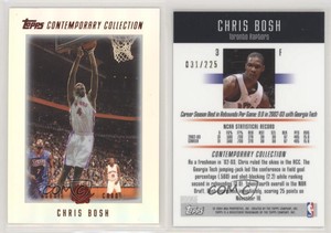2003-04 Topps Contemporary Collection Red /225 Chris Bosh #3 Rookie RC HOF