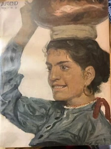 1904 RARE ART NOUVEAU GERMAN COMPLETE MAGAZINE ~ THE JUGEND - Picture 1 of 2