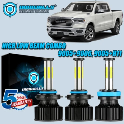 for GMC Sierra 3500 2001-2006 COB LED Headlights Conversion Kit Car Truck Bulbs - Image 1 of 4