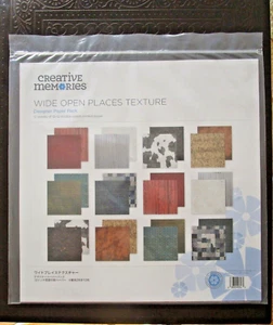 Creative Memories 12x12 WIDE OPEN PLACES TEXTURE Designer Paper Pack (12) 2022 - Picture 1 of 2