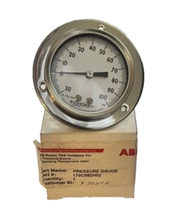 ASHCROFT 170C592H02 PRESSURE GAUGE 0-100PSI - Picture 1 of 4