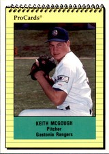 1991 Gastonia Rangers ProCards 2686 Keith McGough Monroe Louisiana Baseball Card