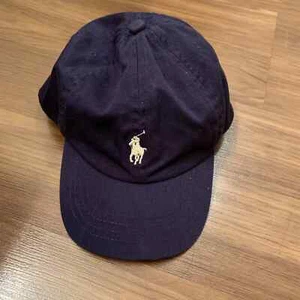 Polo Ralph Lauren Strapback Hat Youth Size 4-7 Navy Embroidered Pony Logo - Picture 1 of 3