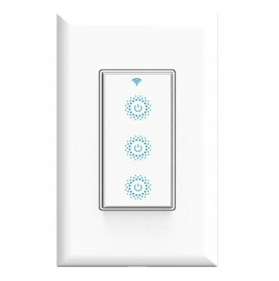 Smart Wi-Fi Light  Fan Switch 3 in 1 Triple Light Switch works with Alexa Google - Image 1 of 4