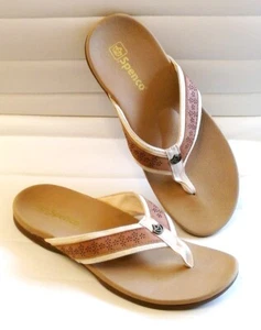 Spenco Women's Miramar Flip-Flop 8 B (Medium), Tan - Picture 1 of 6