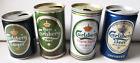 Lot 4 Vintage CARLSBERG Lager Beer Can Imported Copenhagen