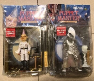 RARE LTD 1997 Japan Exclusive PUPPET MASTER FIGURE SET TUNNELER TOTEM HORROR NIB - Picture 1 of 4