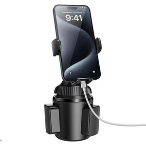 APPS2Car Supporto Auto Portabicchieri, Flessibile Porta Cellulare da Auto, Suppo - Foto 1 di 9