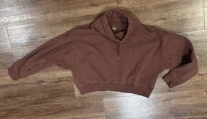 Sudadera con capucha pulóver granate talla mediana Athleta x Alicia Keys para mujer - Imagen 1 de 6