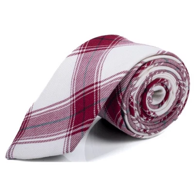 Men's Checkered 2.75 Inch Wide And 57 Inch Long 100% Cotton Neckties - Image 1 of 4