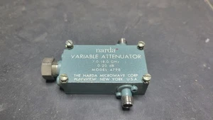 variabler Abschwächer NARDA 4798 7 bis 18GHz 0 bis 20dB SMA Stecker - Bild 1 von 4