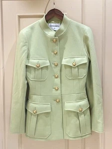 Chanel 1996 Autumn Gripoix Jacket Green - Picture 1 of 4