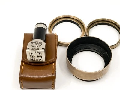 Carl Zeiss Jena Black & Nickel 436/2 5cm Chimney Waist Level Finder& Rare Hood - Image 1 of 4