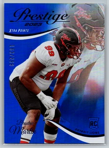 Brodric Martin 2023 Panini Prestige Xtra Points Premium Blue Rookie /299 #309 - Picture 1 of 2