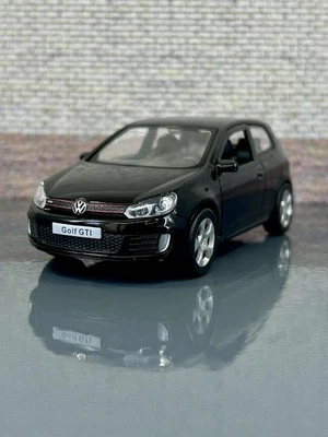 Volkswagen Golf GTI MK6 – 1:32 Scale Diecast Model Car Black - Image 1 of 4