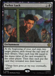 Parker Luck R Marvel's Spider-Man 60 casi nuevo normal Magic The Gathering - Imagen 1 de 2