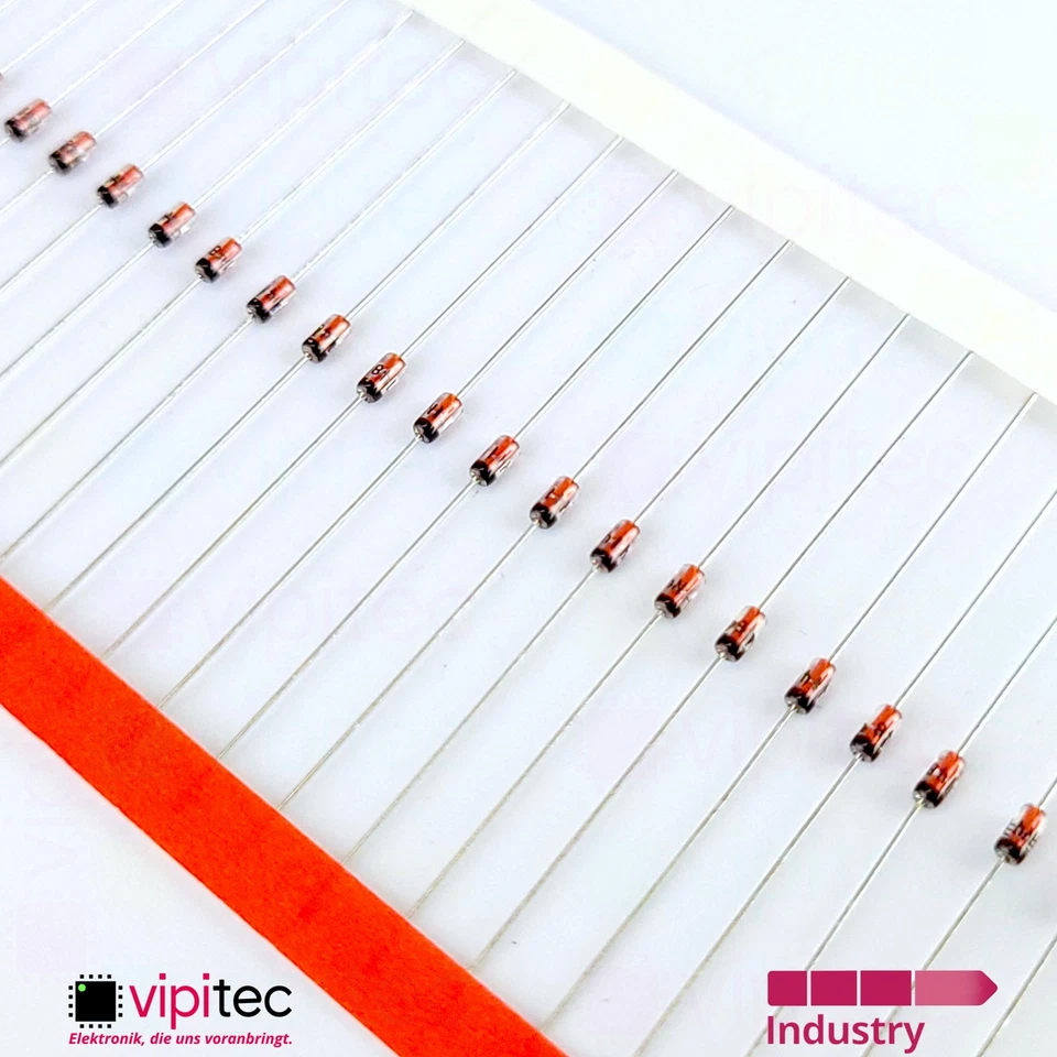 1N4148 Gleichrichterdiode THT DO35 100V 200mA -50..175 °C Rectifier Diode - Bild 1 von 1