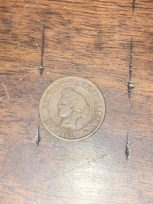 France 1883-A 5 Centimes - Image 1 of 2