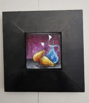 Miniature Painting Framed Original Signed - Image 1 of 4