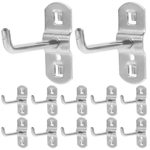 12 Pcs Metal Hooks Hardware Pegboard Display Shop & Hangers Exhibition - Picture 1 of 12