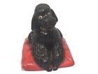 Vintage Chalkware Poodle DogStatue Figure 50s MCM Kitschy Paperweight ? Unique