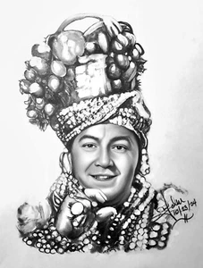 Three Stooges, 3 Stooges, Original Kunstkopie Curly 5 - Bild 1 von 5