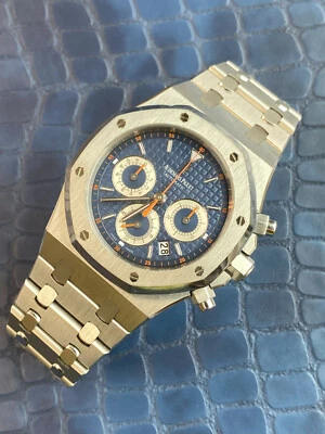 Audemars Piguet Royal Oak Chronograph 26300ST.OO.1110ST.07 Blue Dial Box Papers - Image 1 of 4