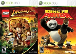 LEGO Indiana Jones The Original Adventures & Kung Fu Panda Paquete Xbox 360 NUEVO - Imagen 1 de 1