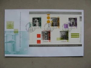 CANADA, cover FDC 2011, S/S architecture Art-Deco - Picture 1 of 1